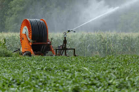 Nelson Irrigation's SR150 Big Gun® on Hose Reel Traveler