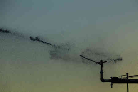 Nelson Irrigation's Part-Circle Impact Sprinkler at the End of a Center Pivot